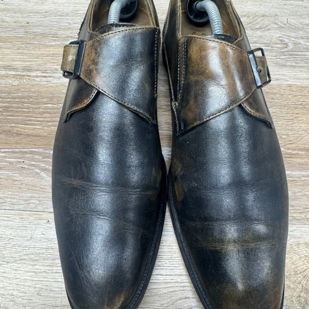 Florsheim Sorrento Brown Monk Strap Dress Shoe Men's Size 10.5 - Picture 2 of 7